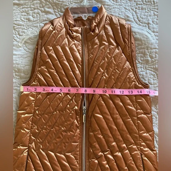Lafayette 148 Bellamy fully reversible Vest in copper color size XXS - Picture 9 of 11